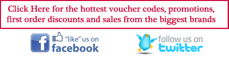 Click Here to access the latest discount codes or follow  us on Twitter and Facebook